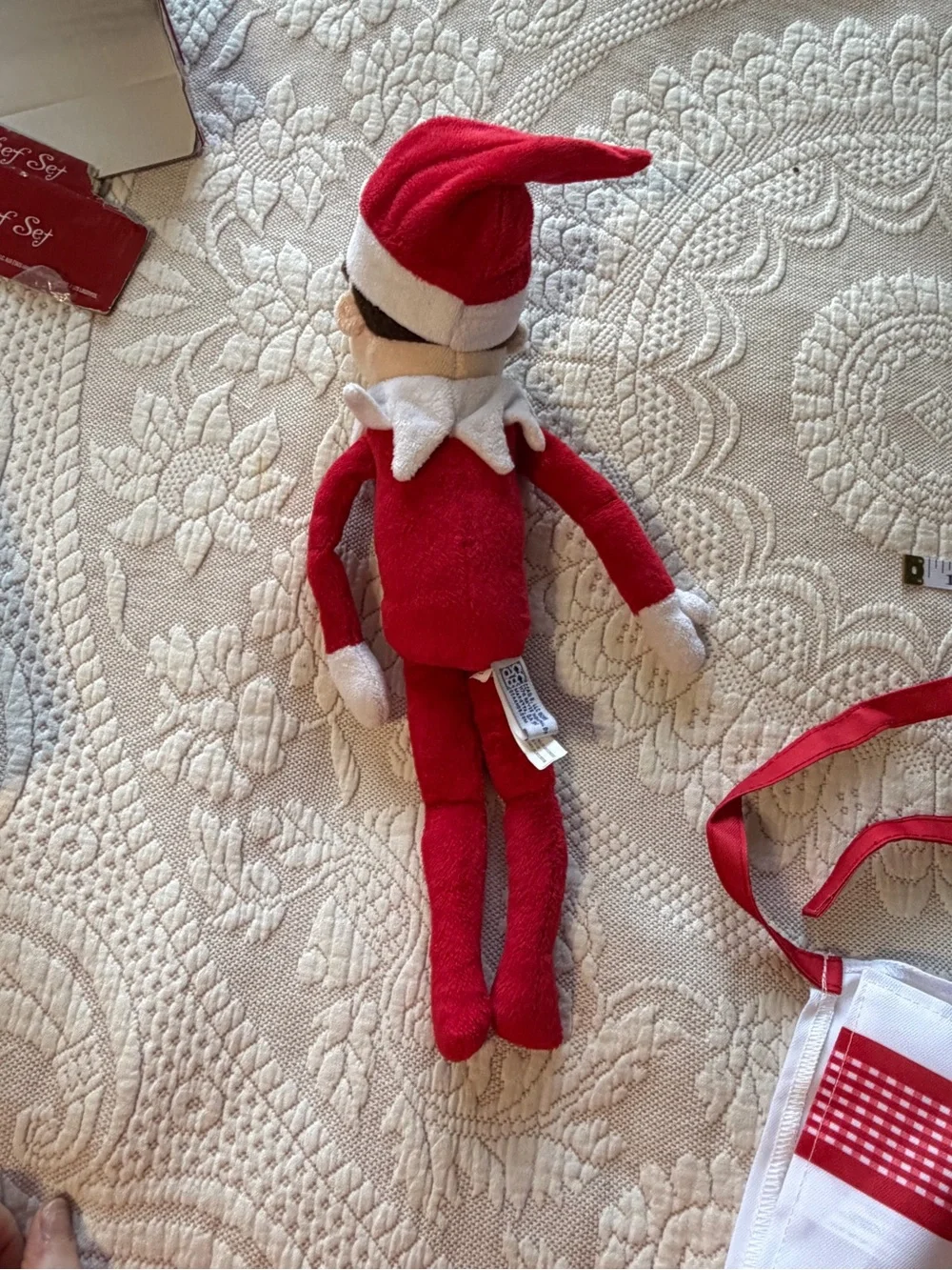 NWT Elf on the Shelf Kids Elf in GUC Holiday Apron Set *MISSING ELF APRON